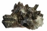 Dark Smoky Quartz Crystal Cluster - Brazil #138466-1